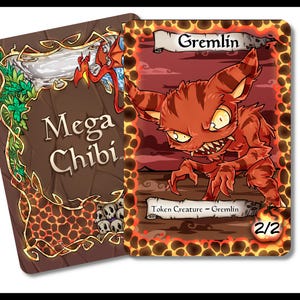 Gremlin 1-1 R (Jeton) - Taille standard du JCC pour Magic afin de représenter les jetons de votre deck avec style. Embellissez votre champ de bataille