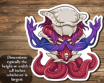 Zhulodok, Void Gorger sticker Inspired by Magic- perfect for Deck boxes, laptops, journals, planners+ by Mega chibi