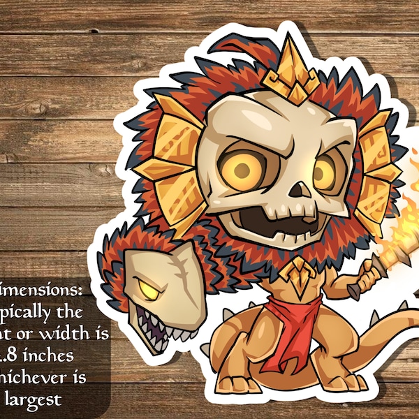 Ojer Axonil Deepest Might Sticker Inspiriert von Magie - perfekt für Deckboxen, Laptops, Journals, Planner+ von Mega chibi