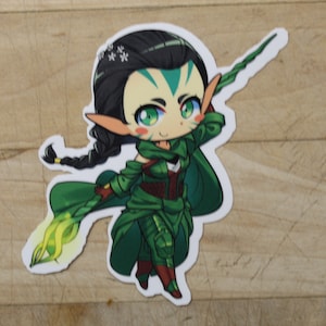 Nissa Revane 1 Chibi- Styled Sticker for Deck boxes,  s, laptops, journals, planners and much more!