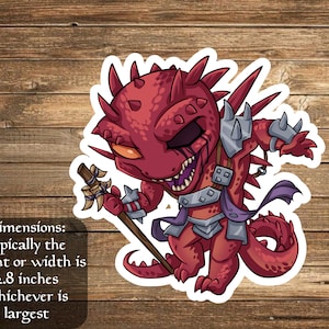 Yurlok of Scorch Thrash - Decals perfect for Deck boxes,  s, laptops, journals, planners+ by Mega Chibi