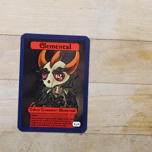 MTG */* Elemental Token Singles alter art, Edh,standard,commander,vintage,and modern-cute af-mega chibi