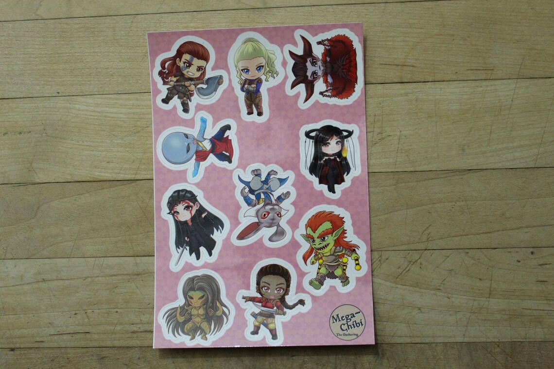 Sticker Legendary All Legendary Pack 3 Sticker- Matte Kiss Cut -your Favorite Commanders ...