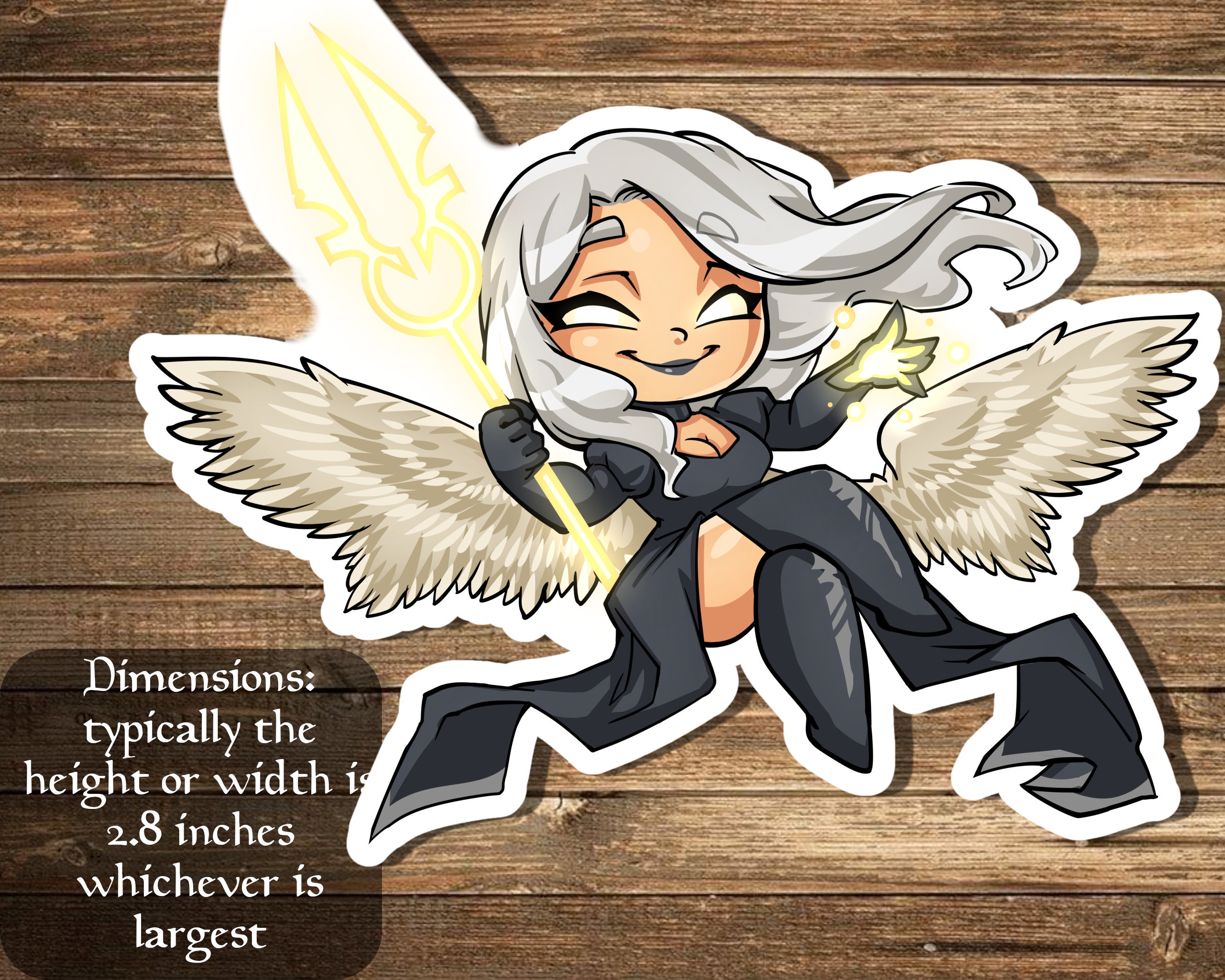 Avacyn, Angel of Hope 2 Sticker Inspired by Magic- Perfect for