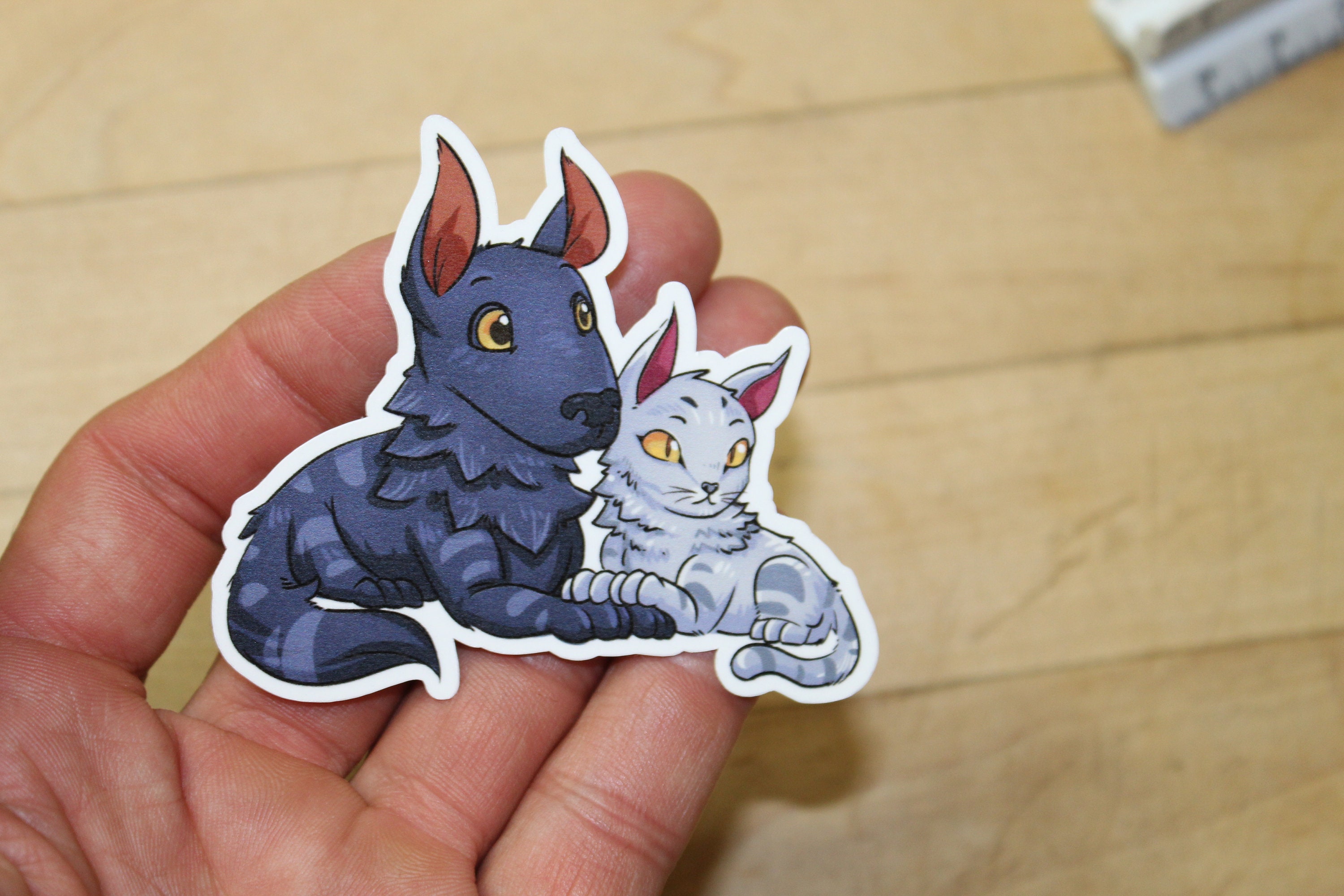 Inseparables Sticker Chibi Rin and Seri, Inseparable Sticker Inspired by Magic the Gathering ...