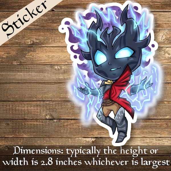 Eris, Roar of the Storm Sticker Deck Box Sticker - perfekt für Deckboxen, Laptops, Journals, Planner+ von Mega chibi