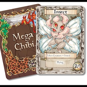 Insecte 2-1 Flying W (Jeton) - Taille standard du TCG pour que Magic représente vos jetons de deck avec style. Embellissez votre champ de bataille