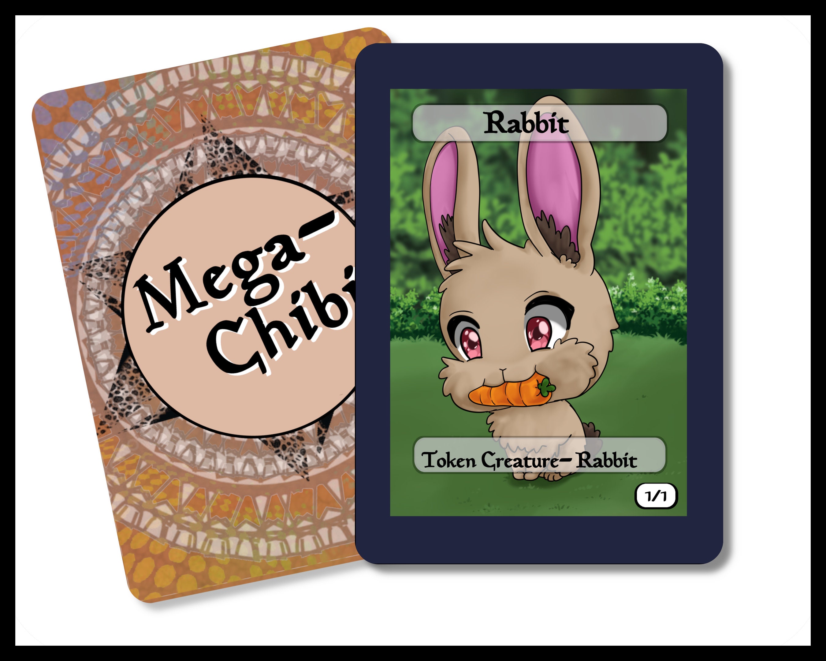 Rabbit- 1/1 singles for  alter art, Edh,standard,commander,vintage,and modern-cute af-mega chibi