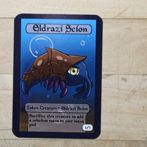 Eldrazi Scion Chibi-Styled singles Tokens  &quot;M-21&quot; Mtg inspired- Perfect for using as creature tokens in game