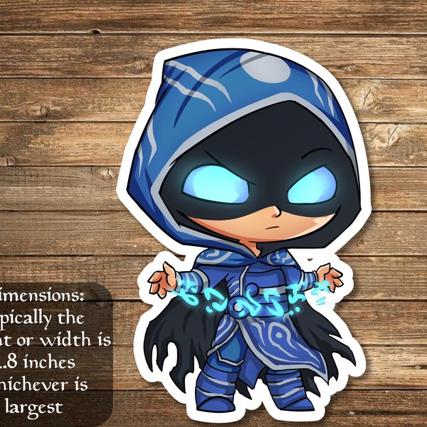 Jace Beleren (Gate Watch  Version) sticker Inspired by Magic- perfect for Deck boxes, laptops, journals, planners+ by Mega chibi