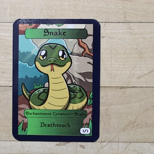 1/1 singles de cobra deathtouch para alter art, Edh, padrão, comandante, vintage e moderno-fofo af-mega chibi