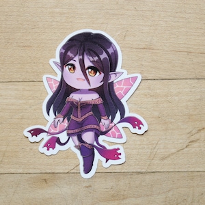 Alela, Artful Provocateur sticker Inspired by Magic- Decals perfect for Deck boxes,  s, laptops, journals, planners+ by Mega chibi