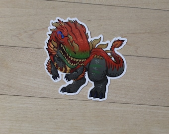 Gishath, pegatina de Avatar de Sun Inspirada en - Calcomanías perfectas para cajas de cubierta, s, computadoras portátiles, diarios, planificadores+ de Mega chibi