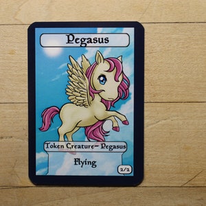 2/2 Pegasus chibi singles for  alter art proxy in Edh,standard,commander,vintage,and modern