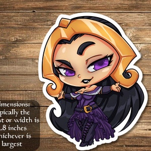 Liliana Vess (Gate Watch  Version) sticker Inspired by Magic- perfect for Deck boxes, laptops, journals, planners+ by Mega chibi