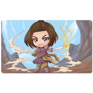 Winnota Chibi Play Mat- Tappetino da scrivania- Abbinamento perfetto per andare con il tuo gioco di carte Tcg Like Magic di Mega Chibi The Gathering! (Copia)