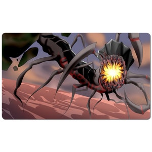 Obosh The Prey Piercer Chibi Playmat Card Playing Surface For Mtg Games.- Inspired By Magic And Designed By Mega Chibi The Gathering