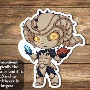 Volrath, the Shapestealer sticker Inspired by Magic- perfect for Deck boxes, laptops, journals, planners+ by Mega chibi