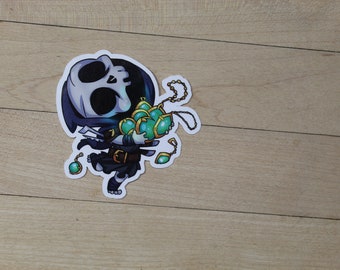 Tinybones, Trinket Thief sticker Inspired by - Decals perfect for Deck boxes,  s, laptops, journals, planners+ by Mega chibi