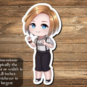 Jaxis The Troublemaker Inspired by Magic the Gathering- perfect for Deck boxes, laptops, journals, planners+ by Mega chibi