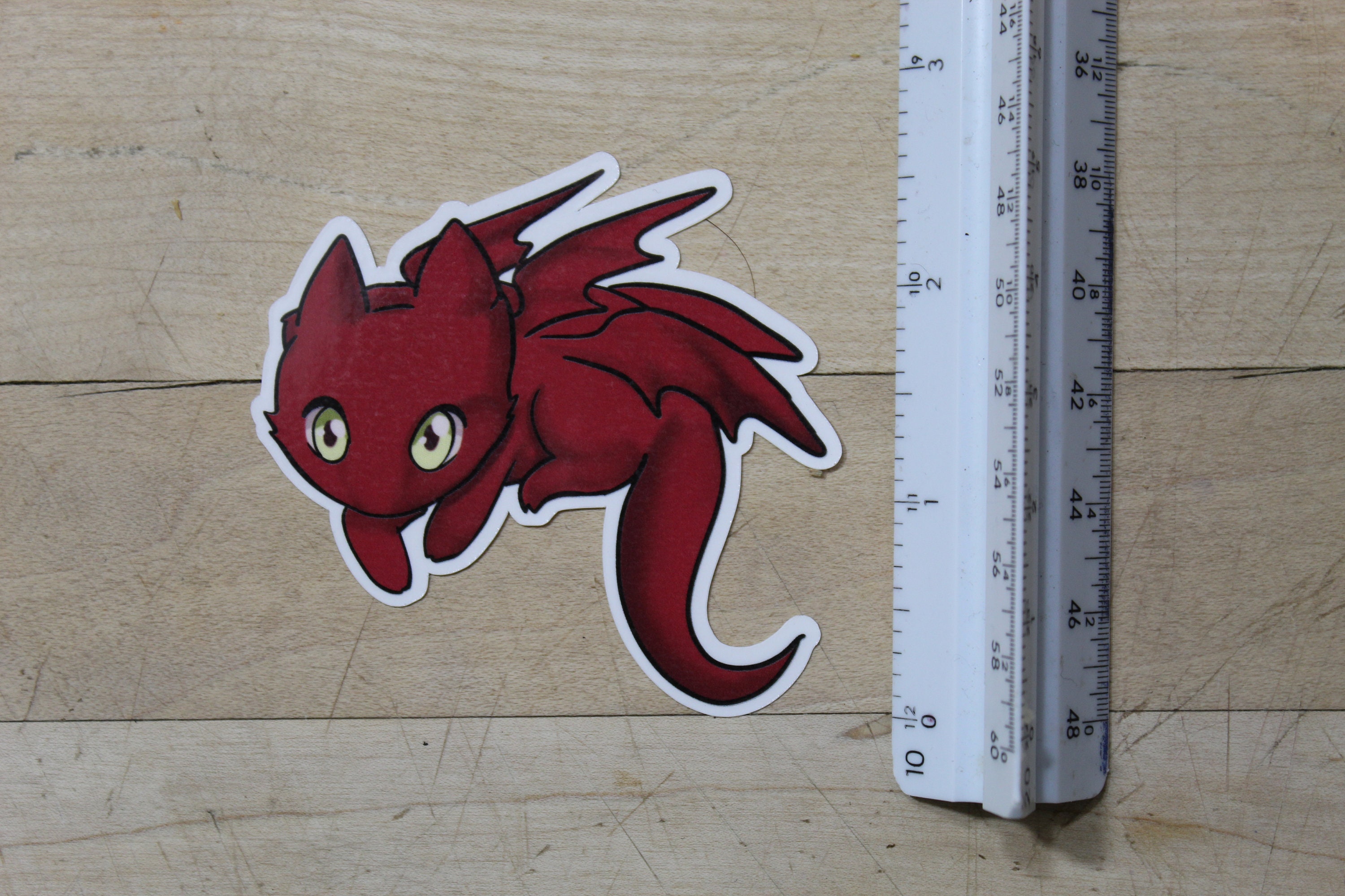 Red Dragon Sticker - Etsy