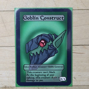 G. Construct Chibi-Styled singles Tokens  &quot;M-21&quot; Mtg inspired- Perfect for using as creature tokens in game