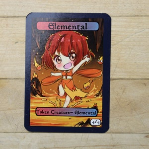 4/4 elementare Token Singles für alter art proxy in Edh,standard,commander,vintage,and modern, die niedlich af sind!