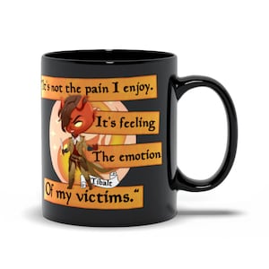Chibi Tibalt Mtg Inspired Black Mugs, Perfect Gift For Fans Of Magic The Gathering And Unique Design That Anyone Will Surly Love! (Copy)