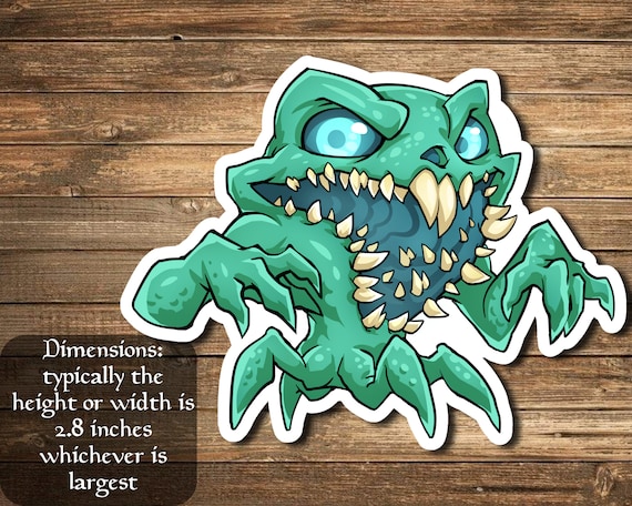 Yargle, Glutton of Urborg Sticker Inspired by Magic- Perfect for