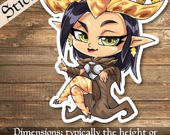 High Perfect Morcant Sticker Deck Box Sticker- perfect for Deck boxes, laptops, journals, planners+ by Mega chibi