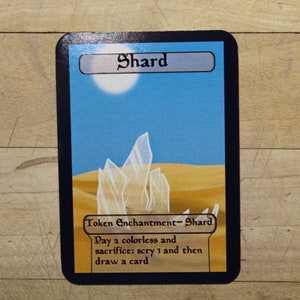 shard Token singles for  alter art, Edh,standard,commander,vintage,and modern-cute af-mega chibi