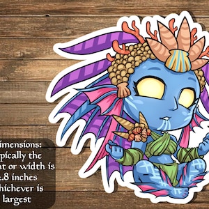 Alandra, Sky Dreamer sticker Inspired by Magic- perfect for Deck boxes, laptops, journals, planners+ by Mega chibi