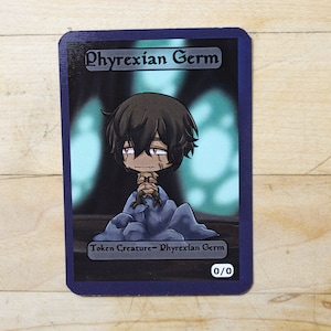 Phyrexian Germ token chibi singles for  alter art proxy in Edh,standard,commander,vintage,and modern