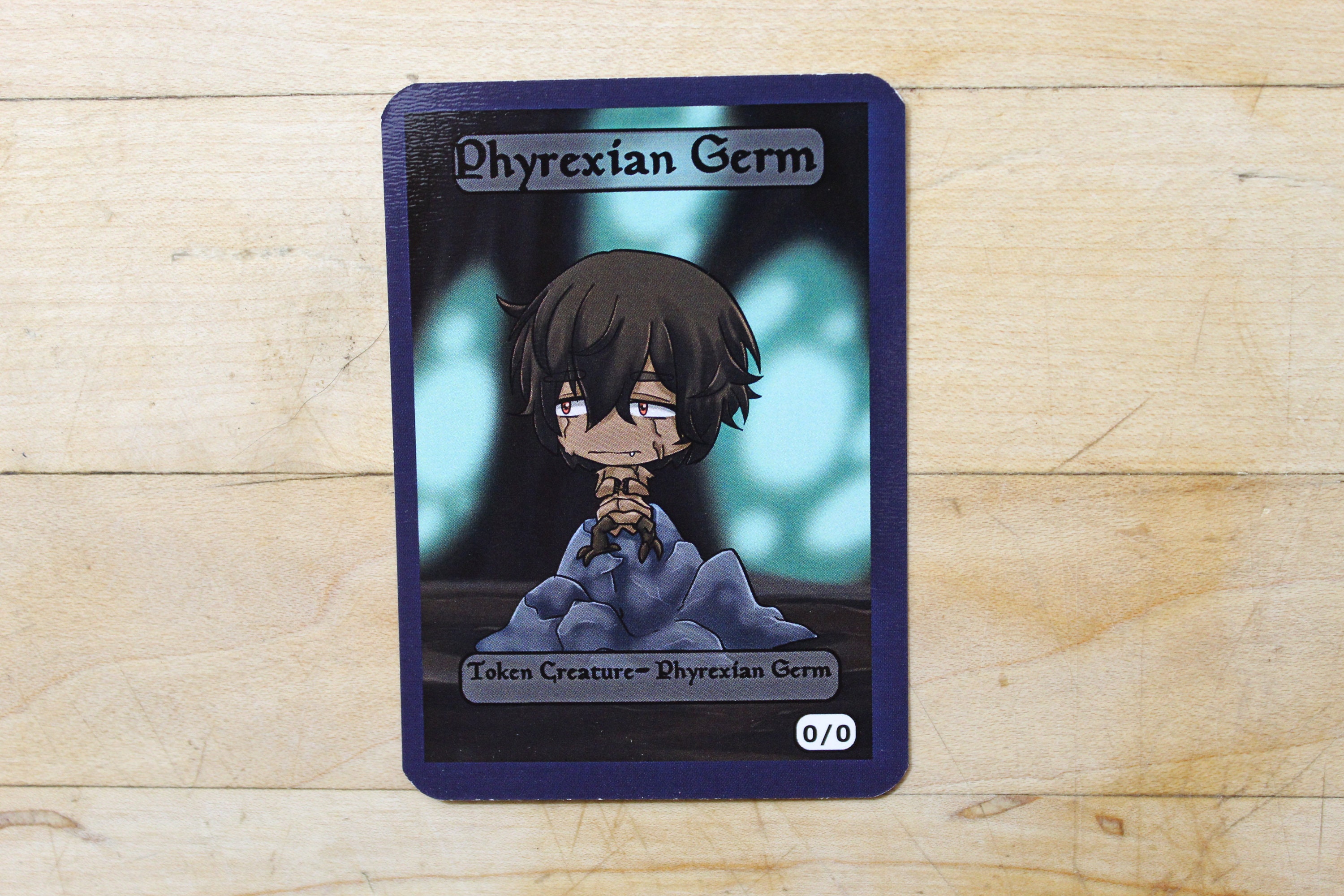 Phyrexian Germ Token Chibi Singles for Alter Art Proxy in Edh