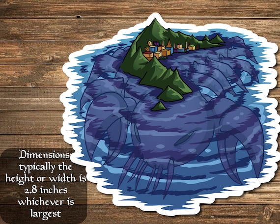 Arixmethes Slumbering Isle Sticker Inspired by Magic- Perfect for