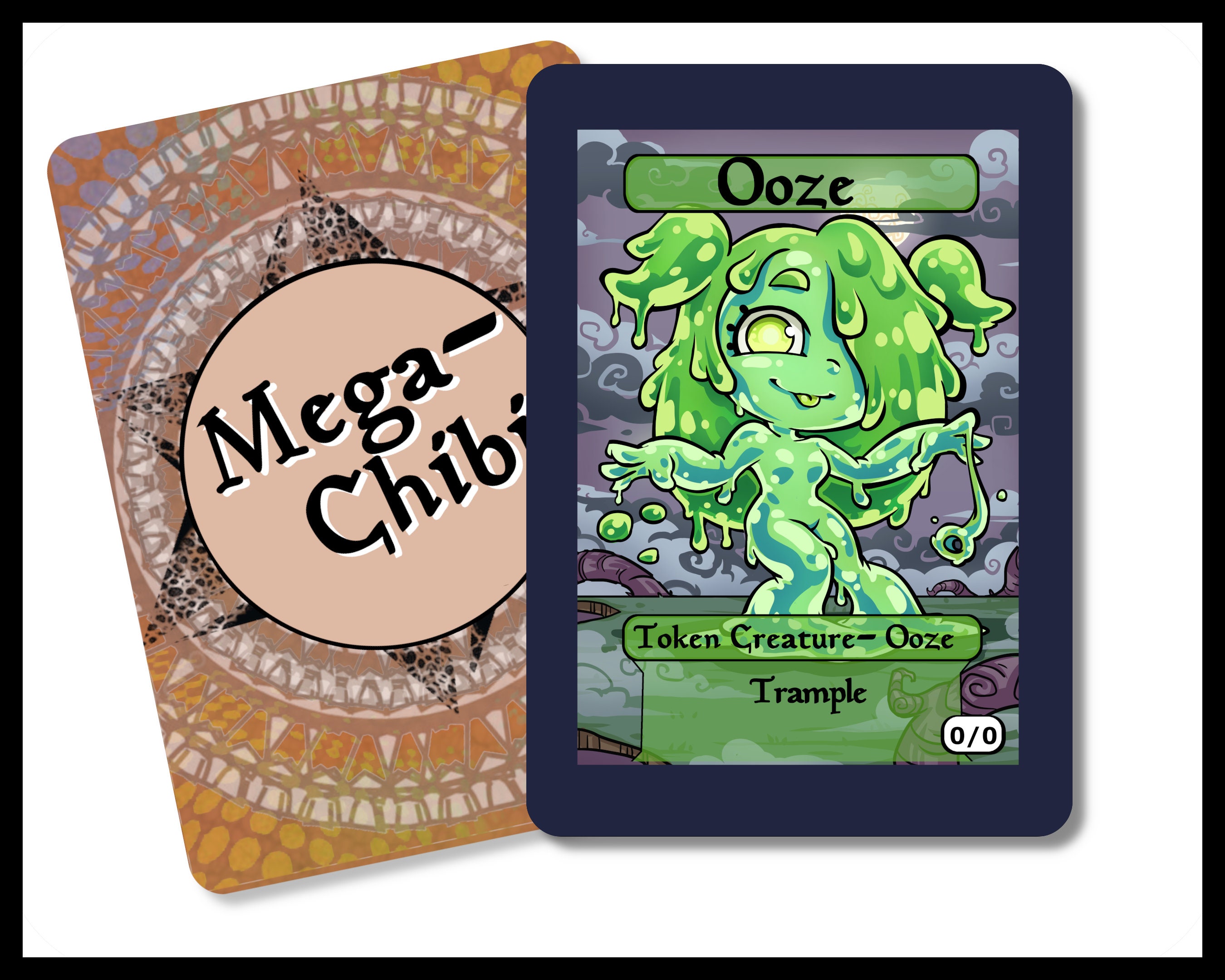 Ooze 0-0 Trample Mockup Singles for Alter Art, Edh,standard