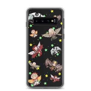 Angel Party Samsung Case- Megachibi phone case featuring Kaalia, Avacyn, Liesa, Atraxa, and Aurelia- Angels of  (Magic the gathering)