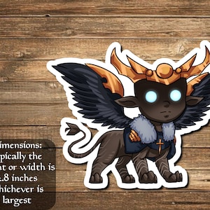 Raffine Scheming Seer inspirerad av Magic the Gathering - perfekt för kortlekslådor, bärbara datorer, dagböcker, planerare+ av Mega chibi