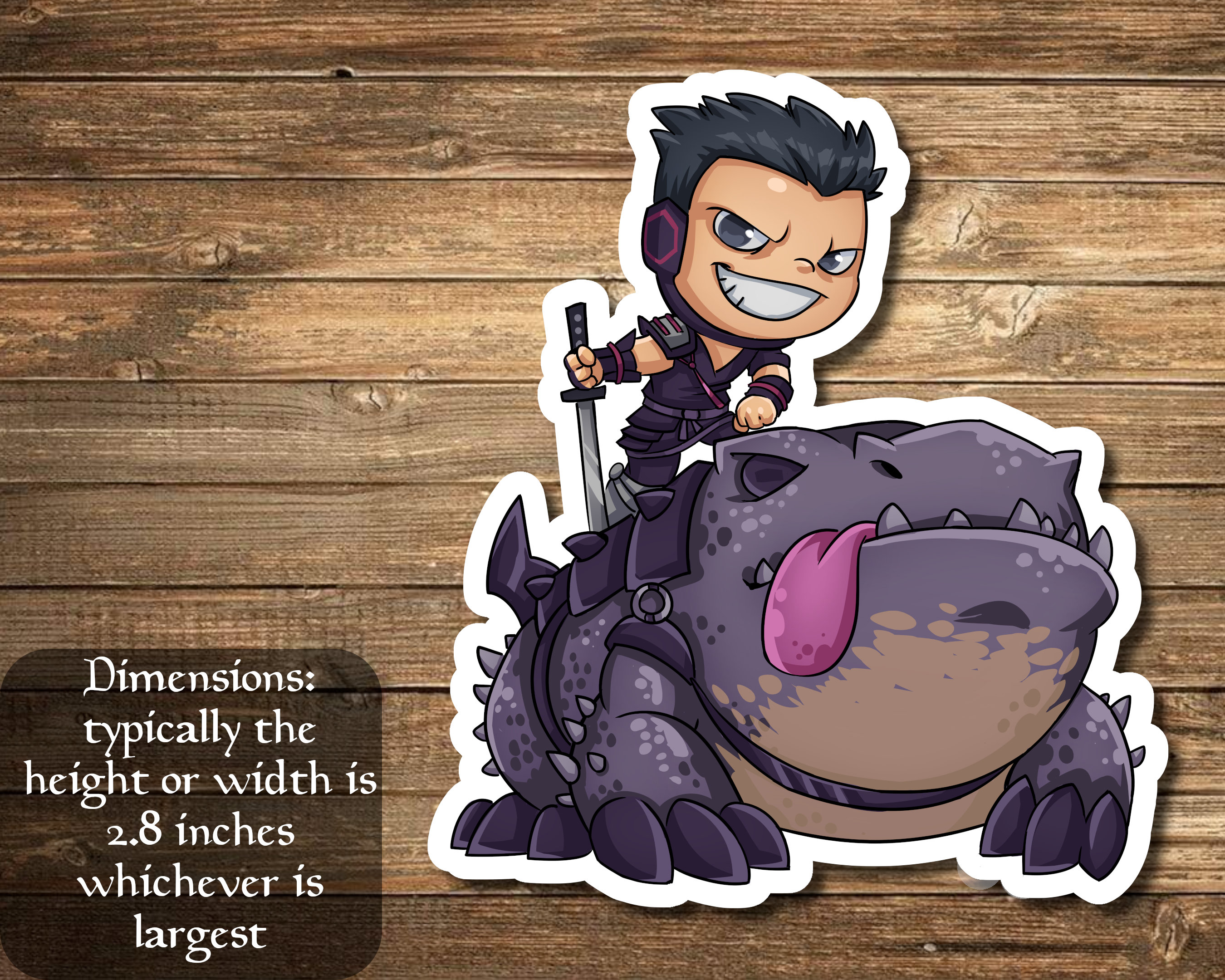 Rough Rider Toad Sticker Tatsunari, Toad Rider Sticker- Perfect for Deck Boxes, Laptops ...