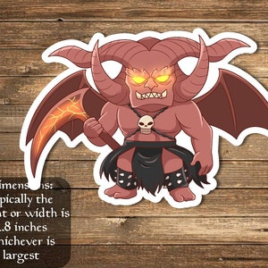 Rakdos, Lord of Riots sticker- perfect for Deck boxes, laptops, journals, planners+ by Mega chibi