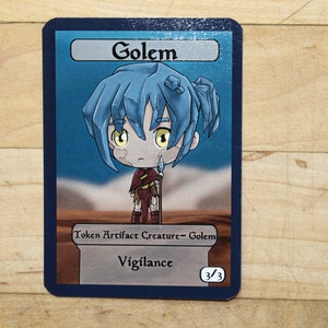 Golem token chibi single per alter art proxy in Edh, standard, commander, vintage e moderno
