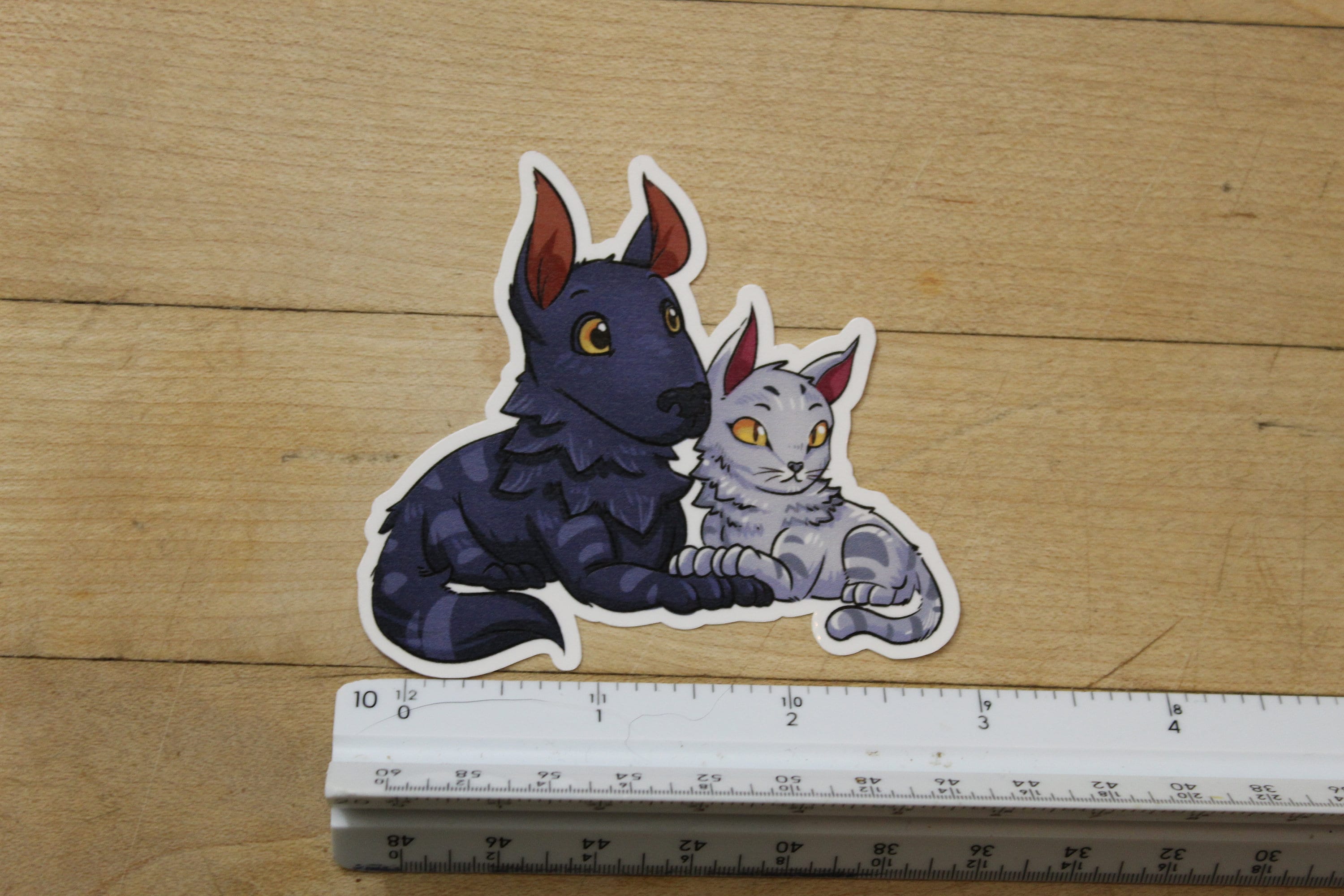 Inseparables Sticker Chibi Rin and Seri, Inseparable Sticker Inspired by Magic the Gathering ...