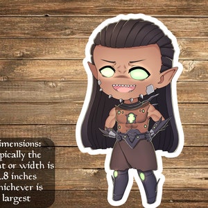 Ezuri Claw Of Progress - Decals perfect for Deck boxes,  s, laptops, journals, planners+ by Mega Chibi