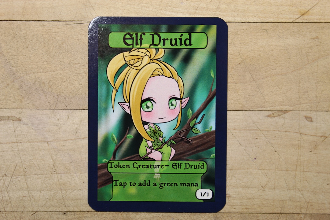 1/1 Elf Druid Token Singles for Alter Art, Edh,standard,commander ...