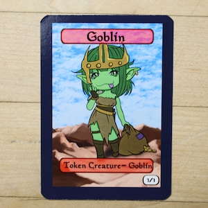 1/1 Goblin Chibi Token Singles für alter art proxy in Edh,standard,commander,vintage,and modern that are cute af!