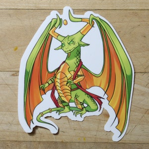 MTG &quot;Nicol Bolas&quot;  Chibi- Styled Sticker for Deck boxes,  s, laptops, journals, planners and much more!