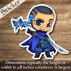 Kaito Bane of Alpträume Sticker Deck Box Sticker - perfekt für Deck Boxen, Laptops, Journals, Planner+ von Mega chibi