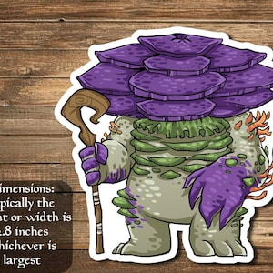 Slimefoot, the Stowaway sticker Inspired by Magic- perfect for Deck boxes, laptops, journals, planners+ by Mega chibi