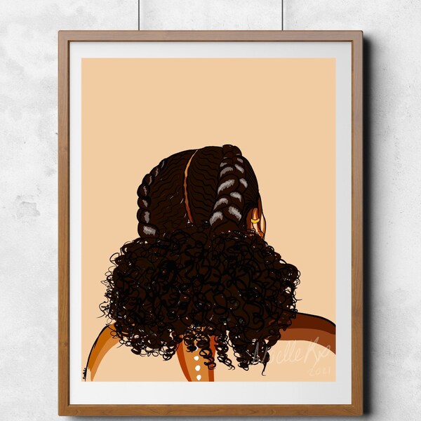 Natural Hair Art Etsy