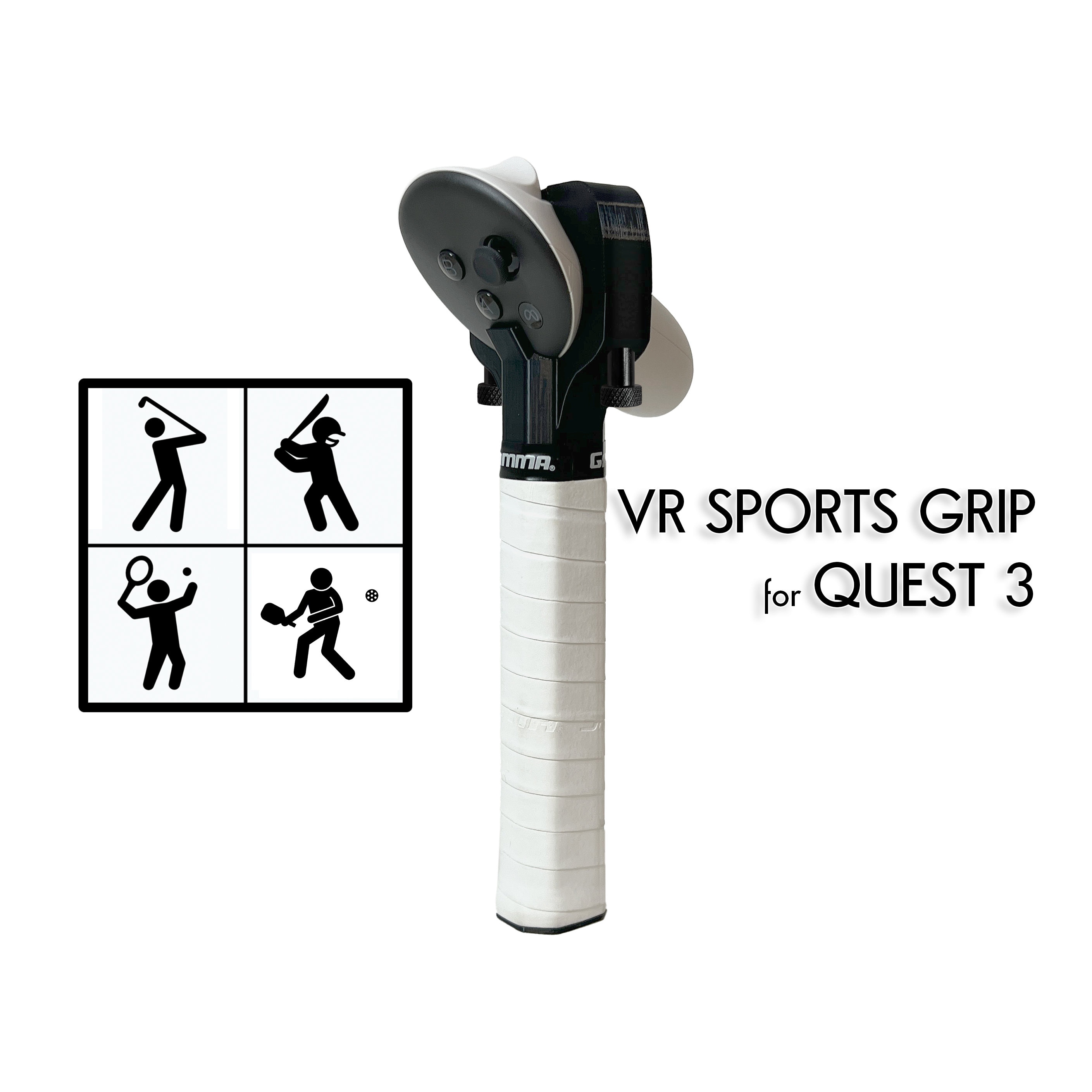 VR Sports Grip for Meta Quest 3/3s - Enhance your gameplay!